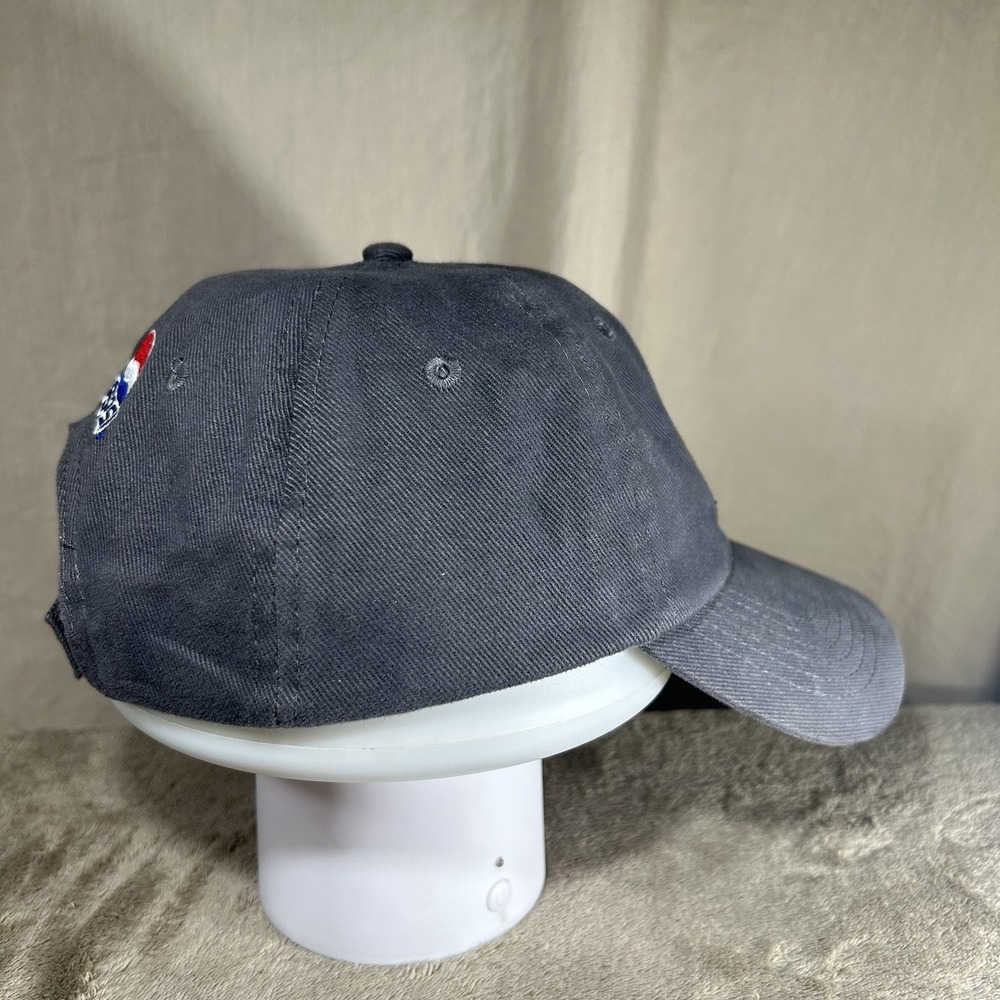 Chicago Blackhawks Hat Cap Pepsi Promo Charcoal Grey Kick10 Pro Gear Hook Loop - Picture 6 of 7